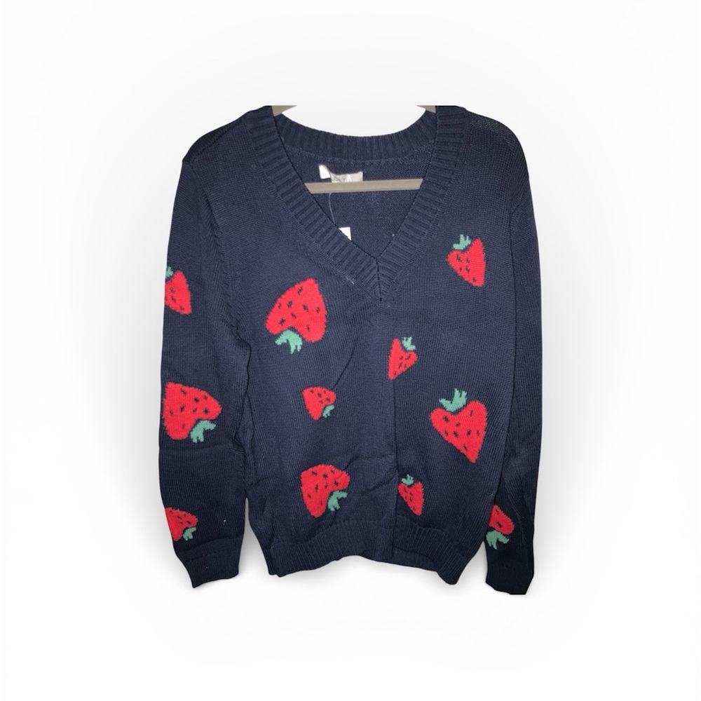 LOFT Strawberry Patterned Women's Sweater
